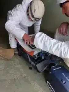 inspection and internal repair of wind turbine blades