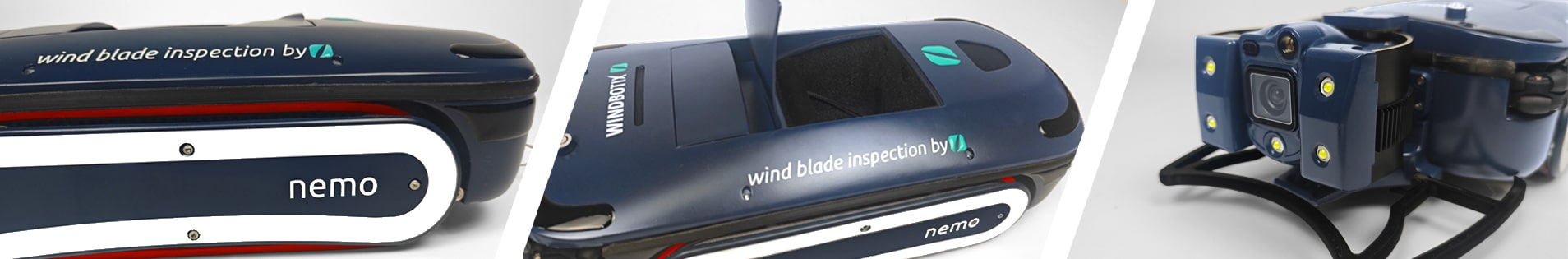 Footer nemosV2 Nemo Robot for internal inspection of wind blades