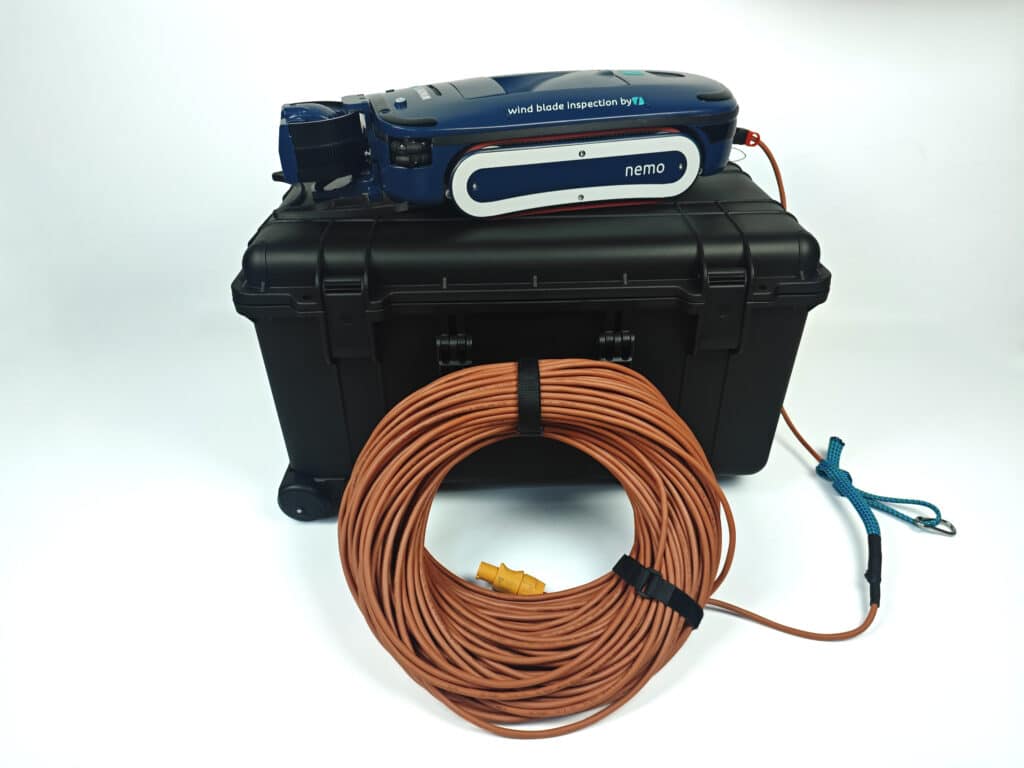 Tethered4 Nemo Robot for internal inspection of wind blades